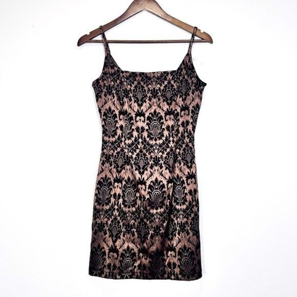 Jessica‎ McClintock for Gunne Sax Vintage Y2K 90s Lace Overlay Mini Dress Size 6